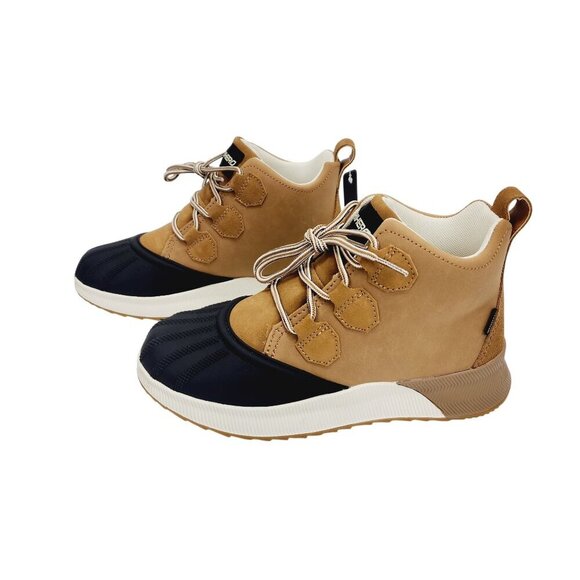 Rihero Women's Waterproof Snow Lace-Up Duck Boots Size 10 Tan & Black New - Picture 2 of 14